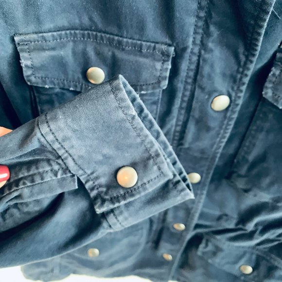 Gap Jacket Womens Distressed Blue Jean Full Zip Size XS - Picture 2 of 9